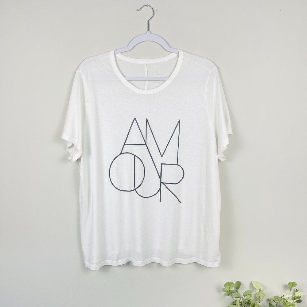 A New Day Amour Graphic Tee, Comfy Short Sleeve T-Shirt Top, Women's XXL